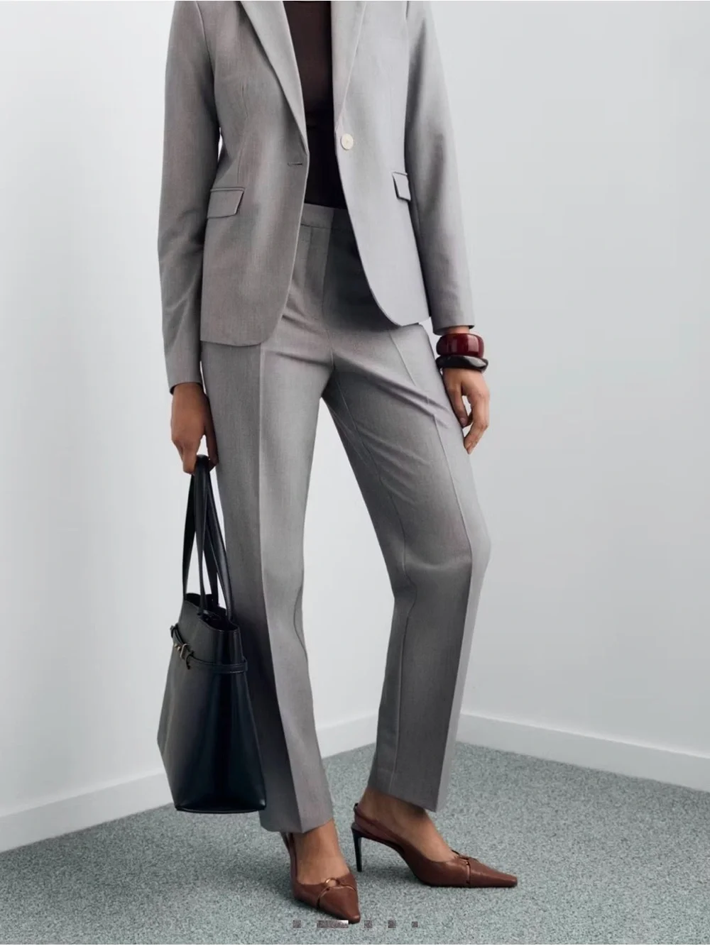 Mango Straight Suit Trouser
